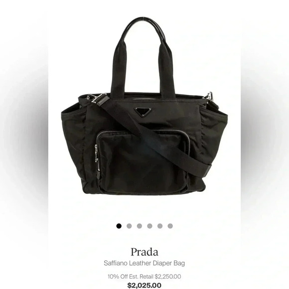 Authentic Prada Tote/Diaper Bag - Picture 3 of 16
